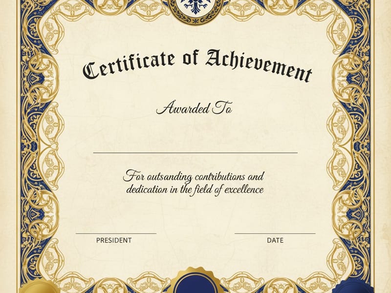 Achievement Certificate